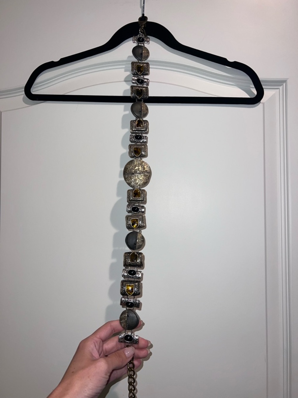 Festival belt gem stones hanging chain